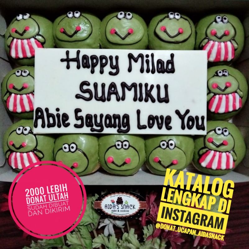 

Cake kue donat ulang tahun ultah karakter keropi by Aida's snack bandung