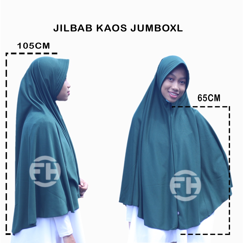 HIJAB jilbab pet Antem / Najwa XL  jumbo murah bahan kaos tc