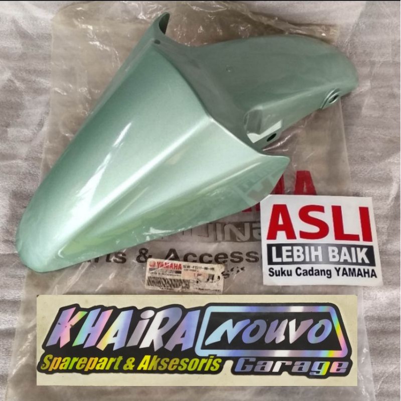 Spakbor depan nouvo lele hijau tosca original slebor depan nouvo lele 2002 hijau tosca original yama