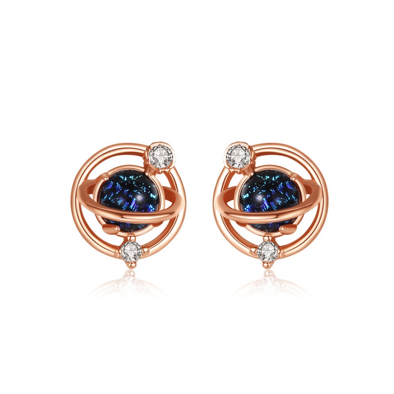 Wm.Shine Dream Planet Ear Studs 030 Anting Wanita Perak S925