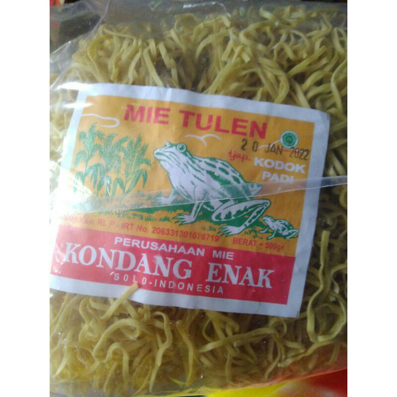 

Mie tulen cap kodok padi