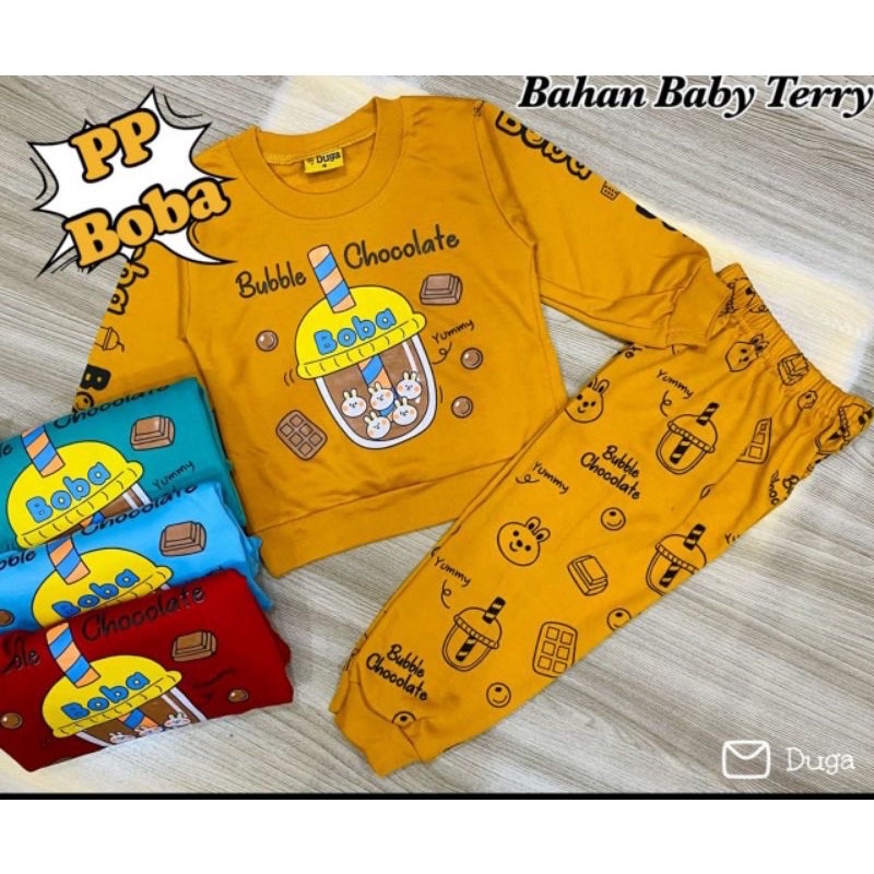 OBRAL KAOS SETELAN BOBA / MINUMAN ANAK KIDS MURAH