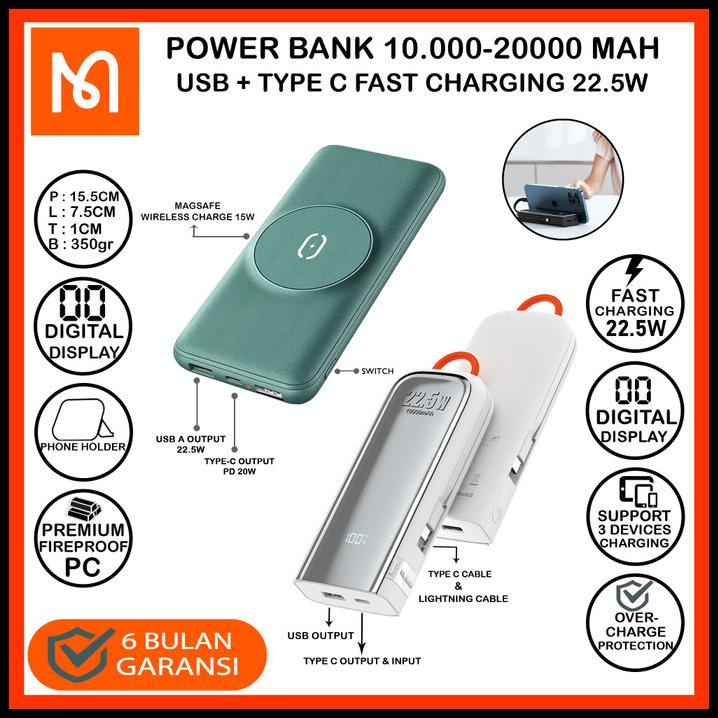 Mcdodo Mc-864 Power Bank Iphone 12 Magsafe 20000Mah Fast 22.5W + Stand