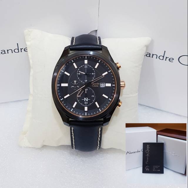 ALEXANDRE CHRISTIE AC 6550 BLACK TOMBOL ROSEGOLD ALEXANDER CHRISTIE PRIA 6550 ORIGINAL
