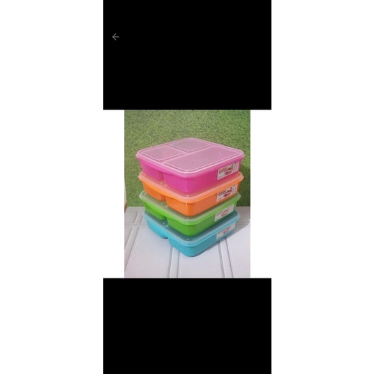 kotak makan nara clio/ ompreng sendok/ lunchbox/ wadah makanan/ tempat makan/ anti tumpah/ wadah mak