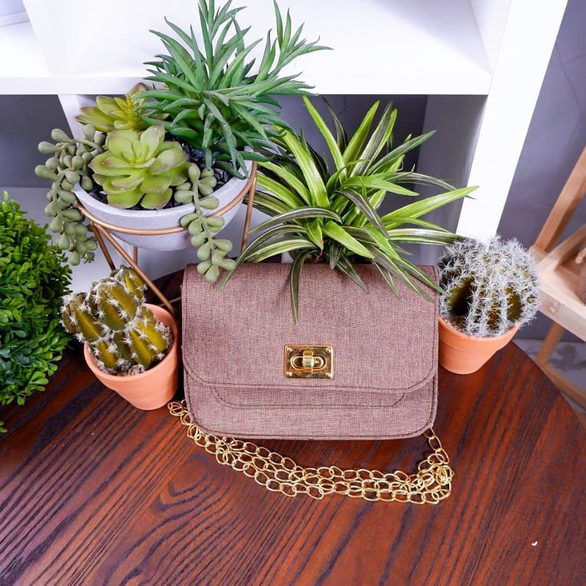 munaa.co - TAS WOOD MOCCA - Tas Selempang Wanita - Tas Wanita
