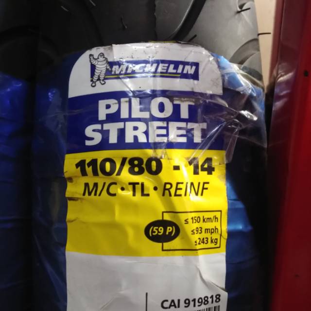 Ban Motor Michelin pilot street 110/80-14
