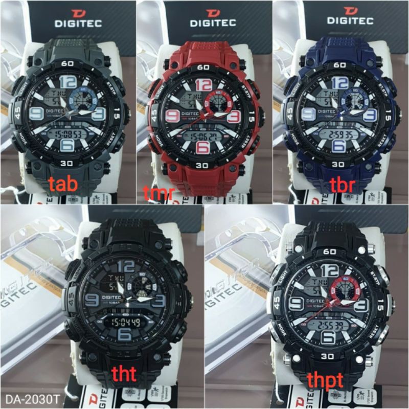 Jam Tangan Merk DIGITEC DUAL TIME