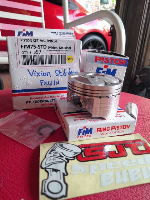 Piston fim vixion std 57 mm pen14 model dome fim75-2