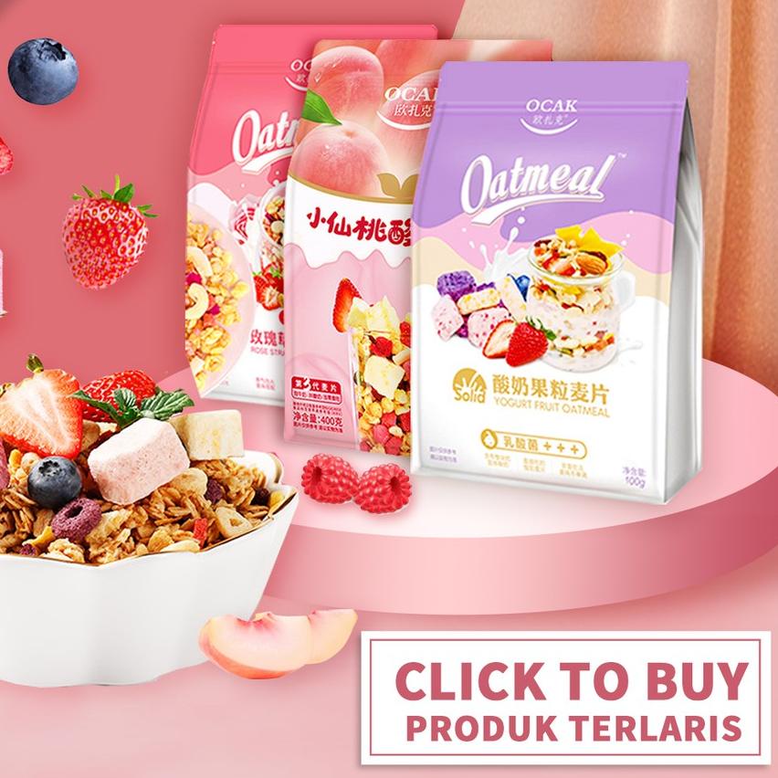 

SF5♛ Yogurt fruit cereal oatmeal /Ocak Oatmeal / sereal / sereal buah sehat Paling Baru