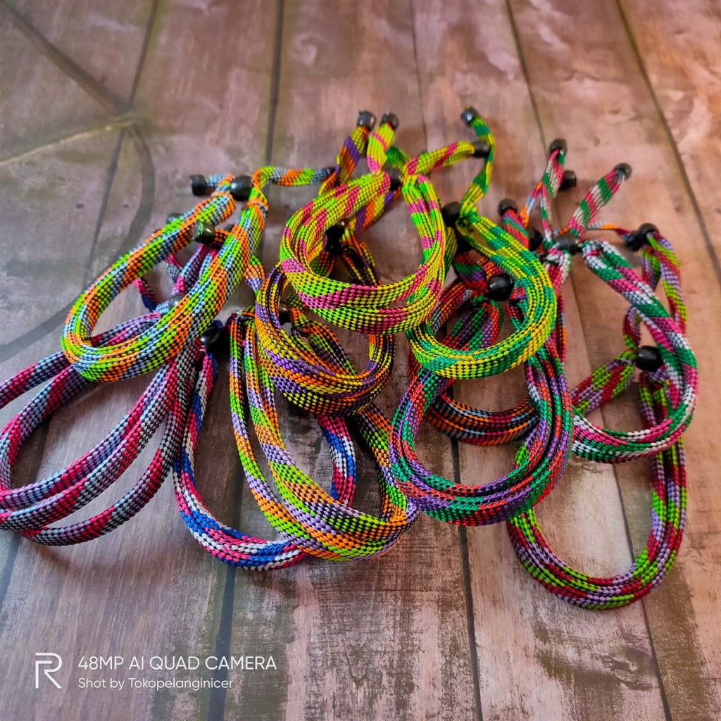 Gelang Persahabatan Handmade murah tali Prusik kekinian Tokopelanginicer