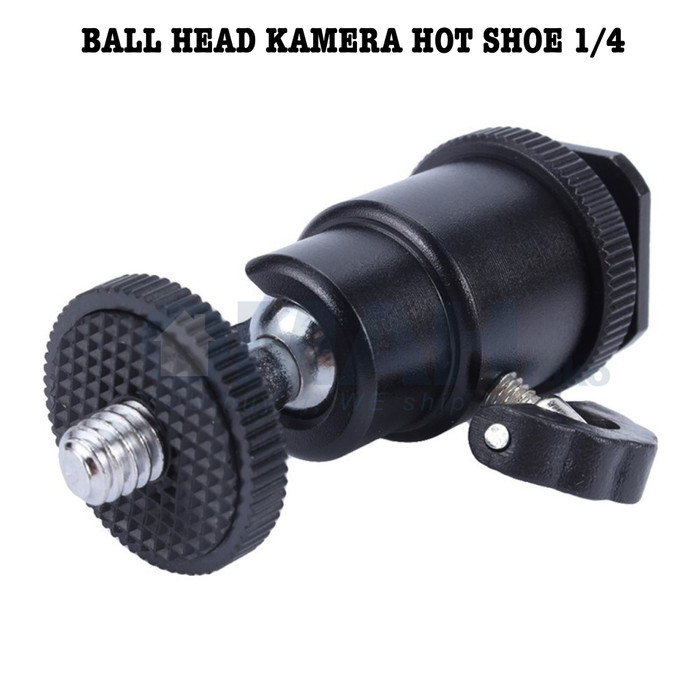 Ball Head Kamera DSLR Pocket Action Camera Hot Shoe 1/4 QM3621