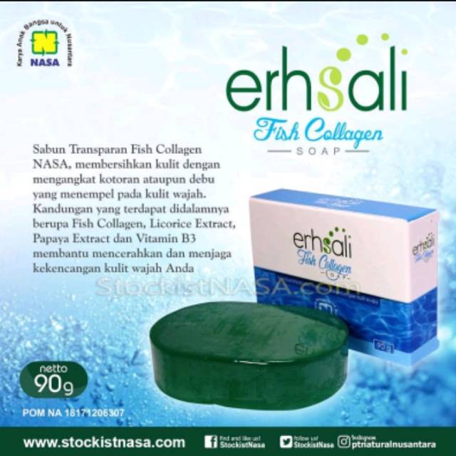 Jual Ershali Fish Collagen Soap Nasa Shopee Indonesia