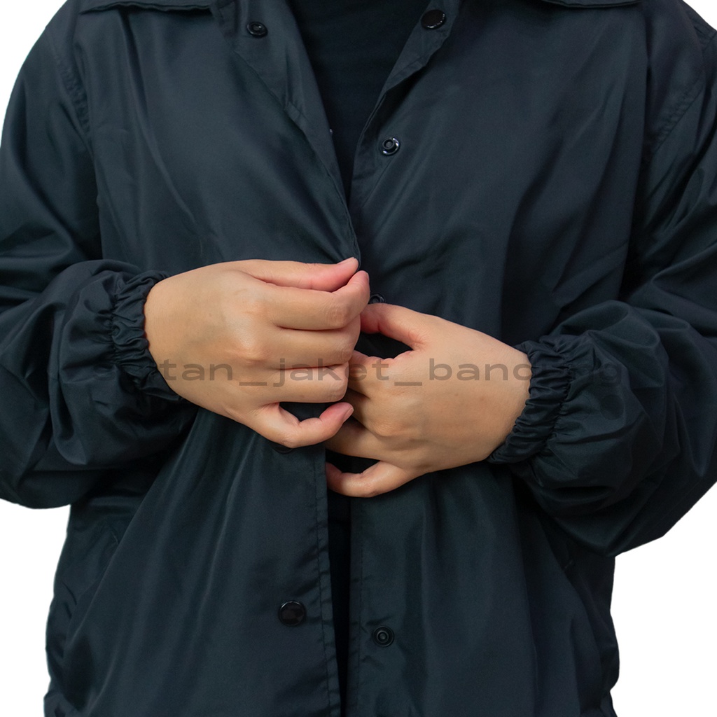 JACKET Coach BASIC HITAM II Jaket Coach Polos II jaket  Windbreakers model TRENDY