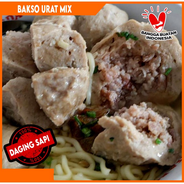 

BAKSO SAPI ASLI MIX URAT 36 PCS - BAKSO URAT ENAK / HALAL / NON PENGAWET