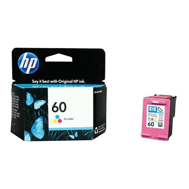 TINTA / CATRIDGE HP 60 COLOR ORIGINAL 100%