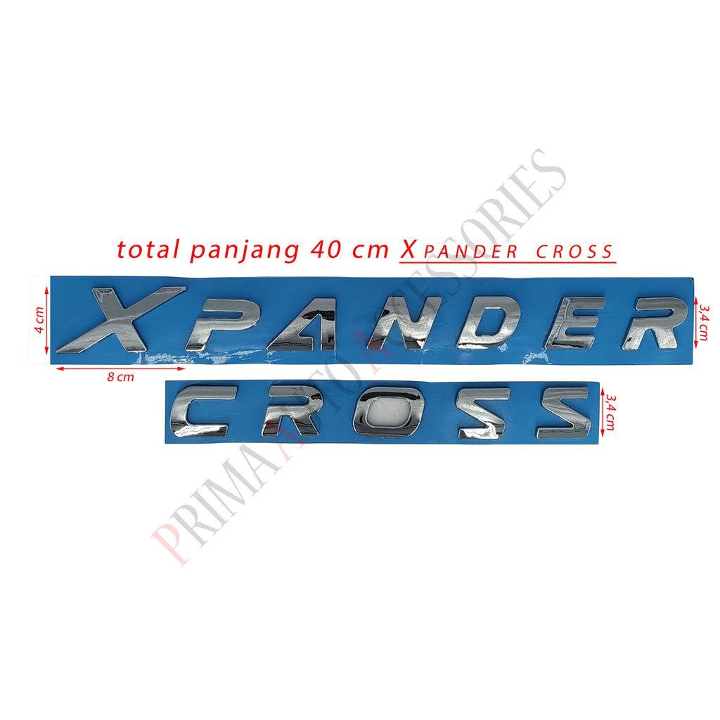 Logo Emblem Mobil XPANDER CROSS Besar Engine Hood Kap Mesin