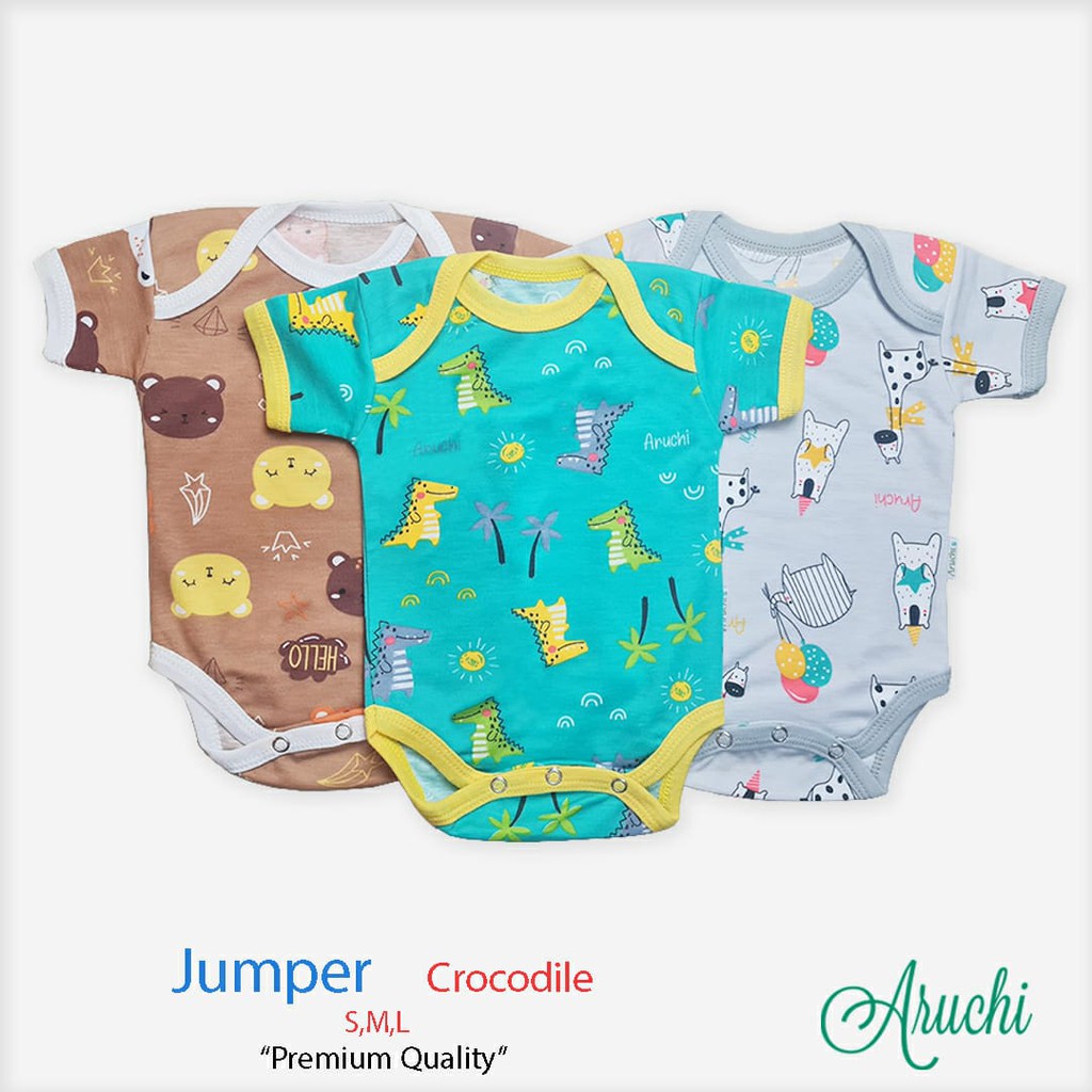 ♥BabyYank♥ ARUCHI Jumper Segitiga ARUCHI ELEPHANT &amp; CROCODILE