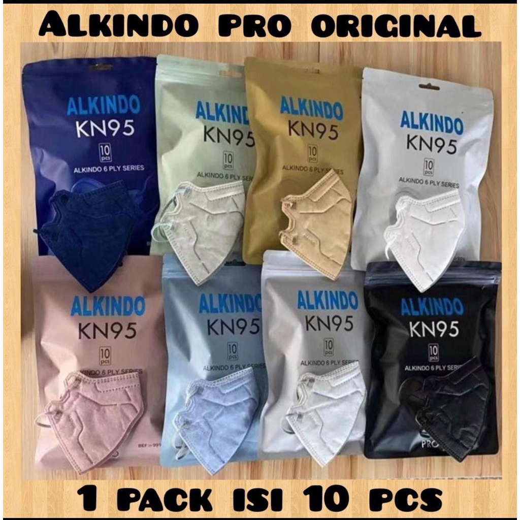 MASKER ALKINDO PRO KN95 10PC SINGLE PACK