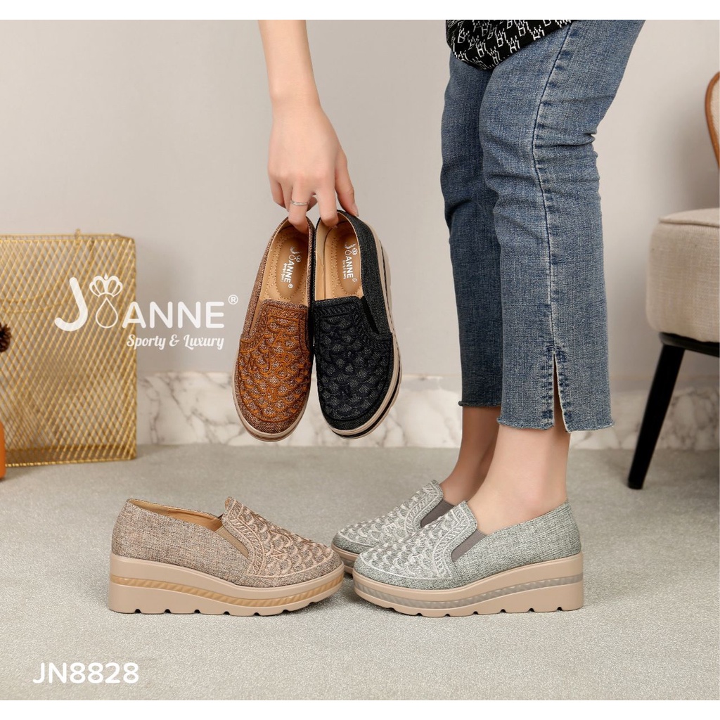 JOANNE Sepatu Wanita Wedges Shoes #JN8828 ORIGINAL