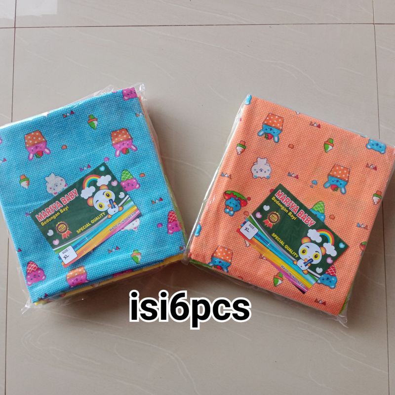 Bedong Bayi ukuran 110×90cm isi 6pcs