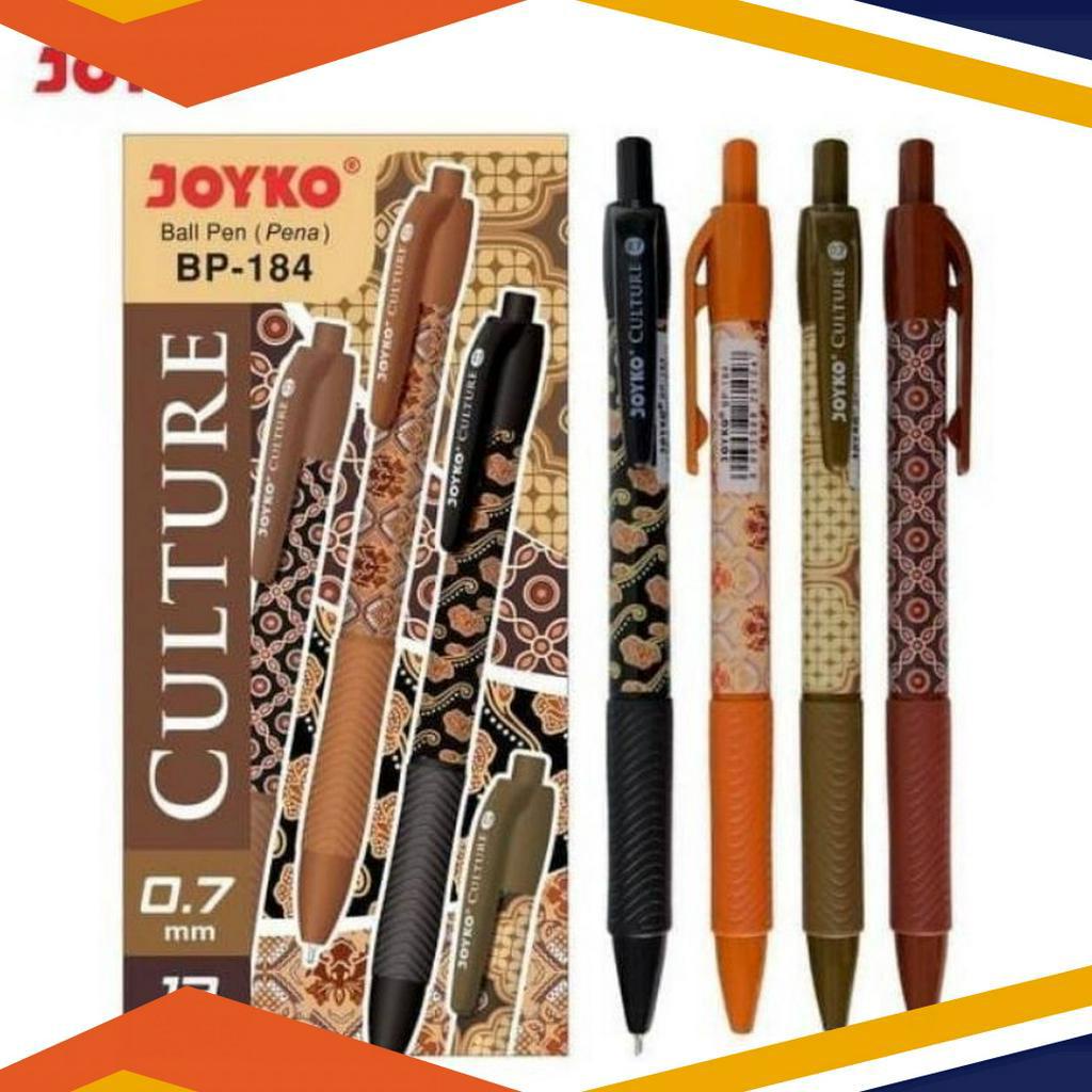 

TERBATAS Pulpen Joyko BP184 7 Mm Per Lusin Batik Culture