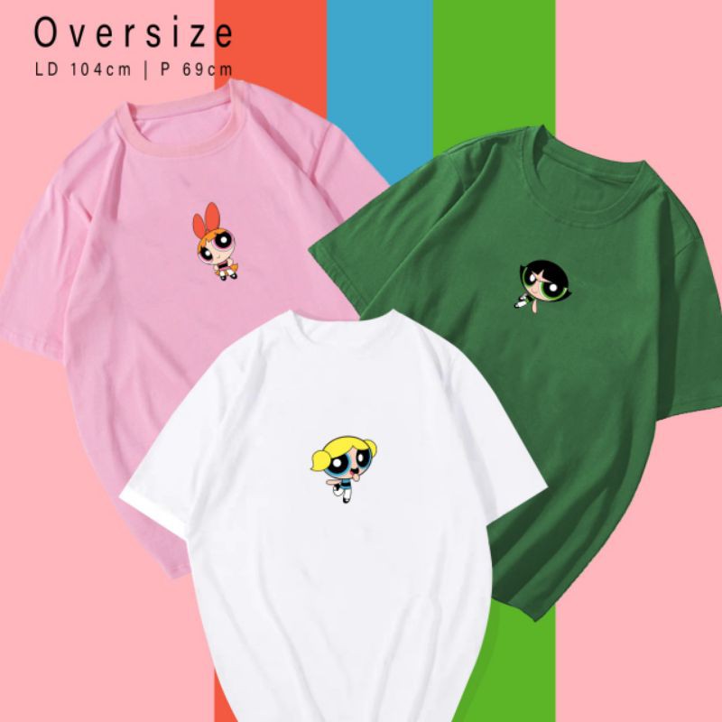 T-SHIRT POWERPUFFFGIRL OVERSIZE