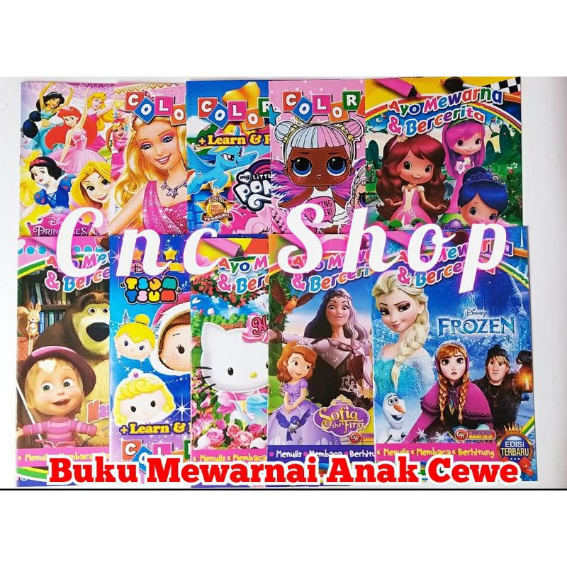 Buku Mewarnai /Aktivitas Karakter Anak Murah