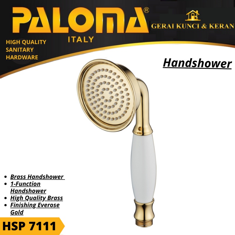 HAND SHOWER PALOMA HSP 7111 SHOWER GENGGAM  TANGAN  MANDI GOLD SERIES