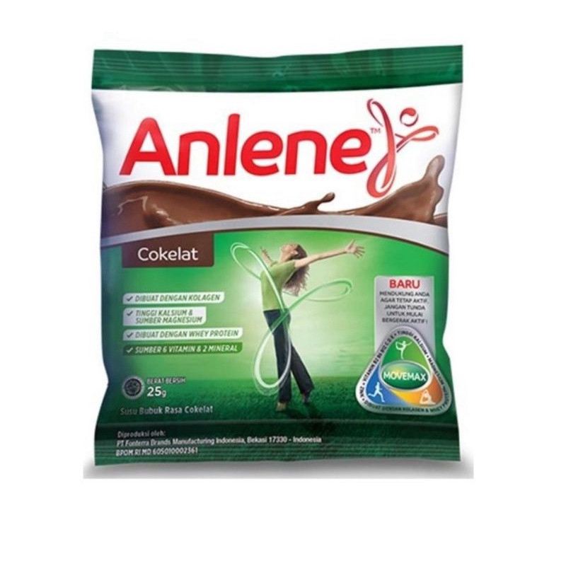 

anlene sachet coklat 25 gr