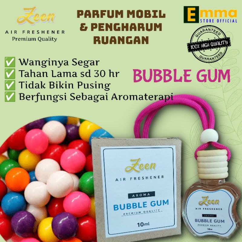 Parfum Mobil Non Alkohol Aroma Bubble Gum 10 Ml Botol Apel