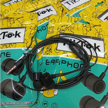 Handset Handsfree Earphone New Tiktok Extra Bass &amp; Suara Jernih