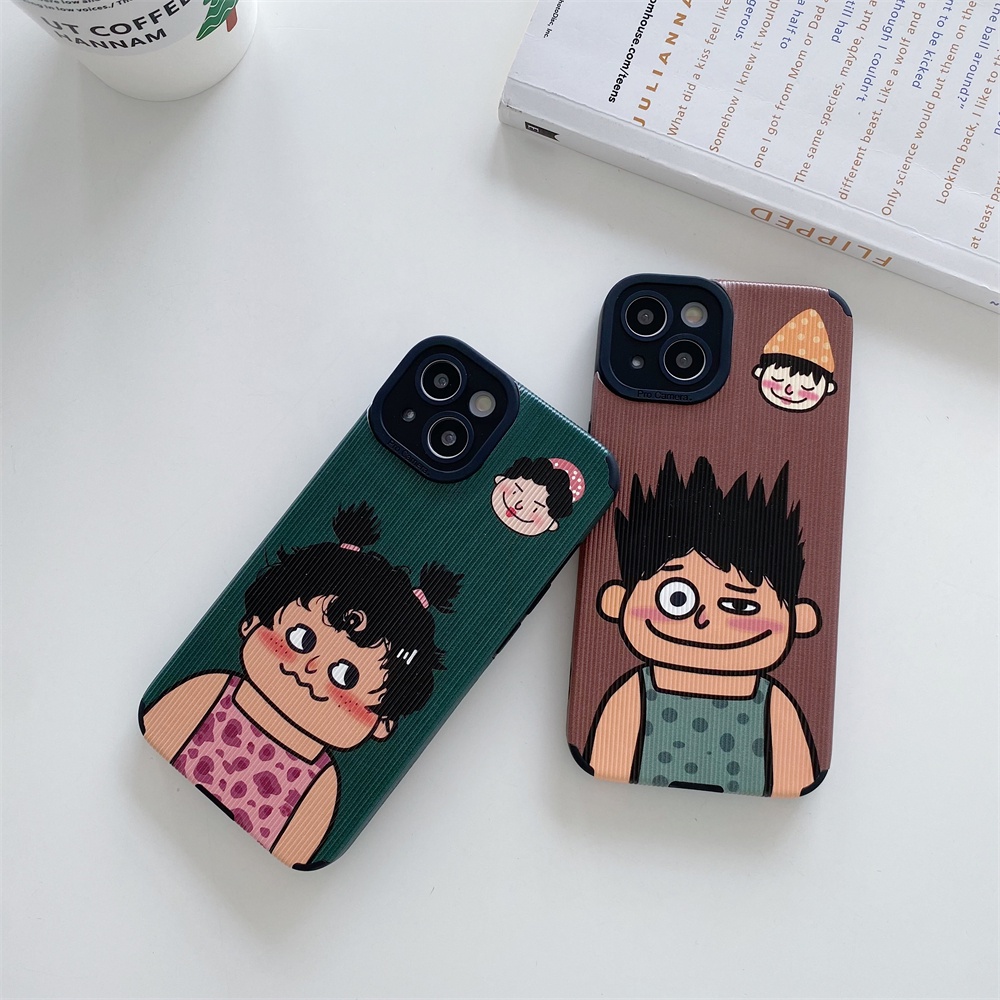 Cute Lovers Case untuk iPhone 13 Pro Max 12 11 X XR Xs Max 7Plus 8Plus