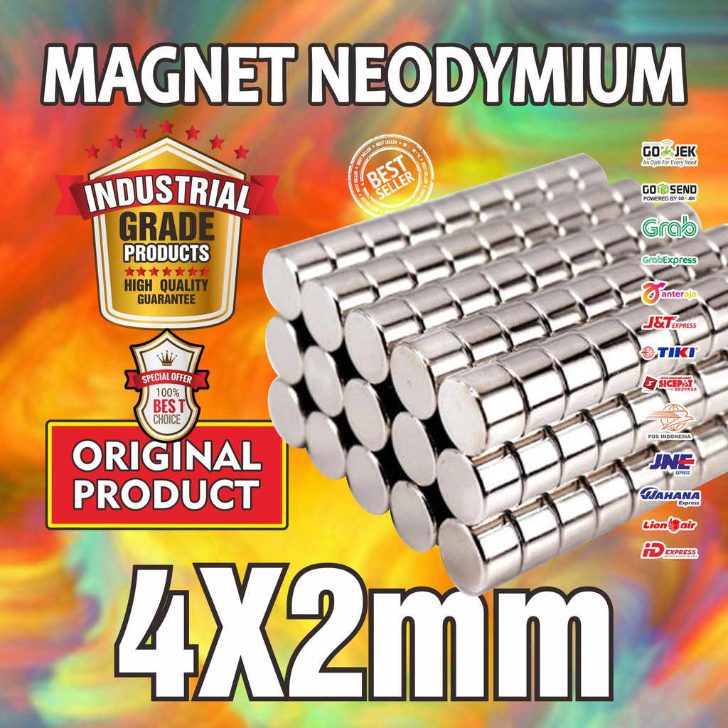 MAGNET NEODYMIUM 4x2mm - 4 x 2 mm N52