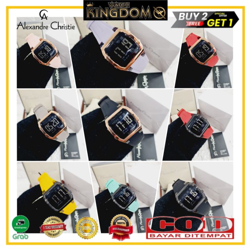 Terbaru Jamtangan pria & wanita ( Unisex ) Alexandre christie ac9348 / 9348 Original garansi resmi 1