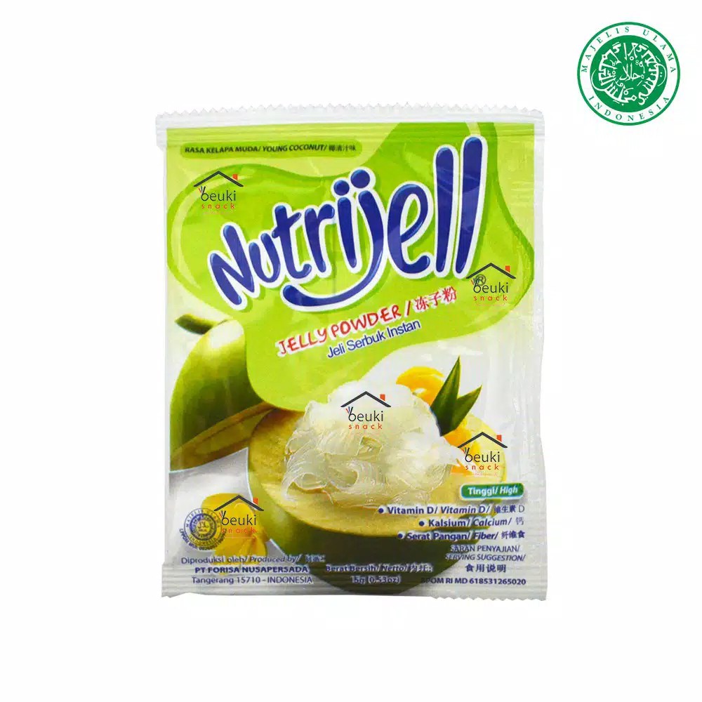 

ECERAN Nutrijell Kelapa Muda Jelly Powder Instan - 15gr