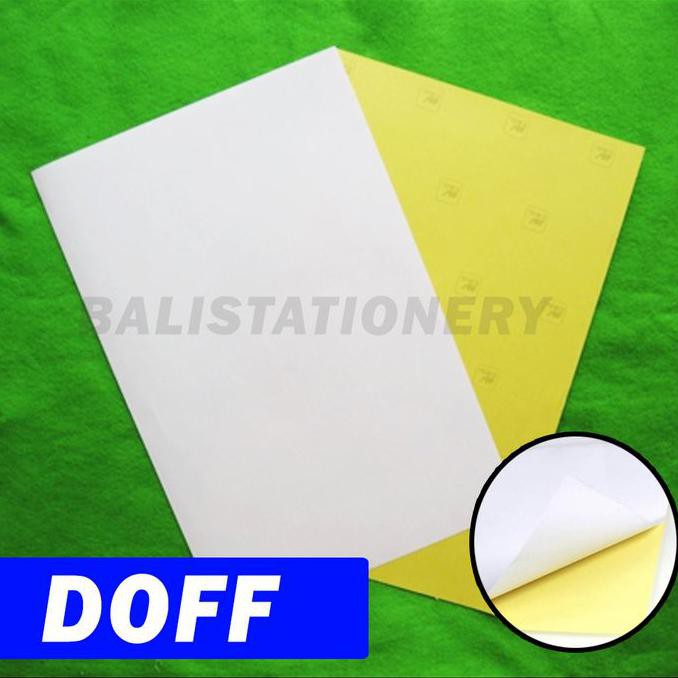 

Kualitas Terbaik] Kertas Stiker / Sticker Doff Camel Isi 10 Lbr - A4