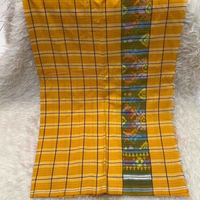 Kamen Lembaran Katun Endek Bali Wali Kotak