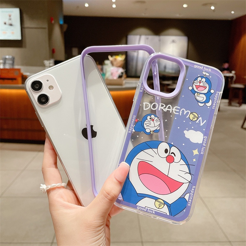 Soft case Pelindung anti Jatuh Desain Kartun Doraemon Untuk iphone 11 11 Pro Max XS XR 8p X 13 12 11 Pro Max XS 8 12pro