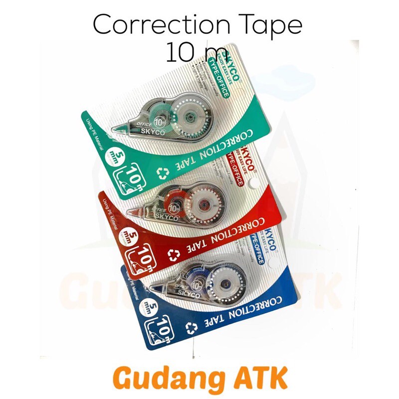 

Correction tape / tip ex tarik Skyko ukuran 10Meter (1PCS)