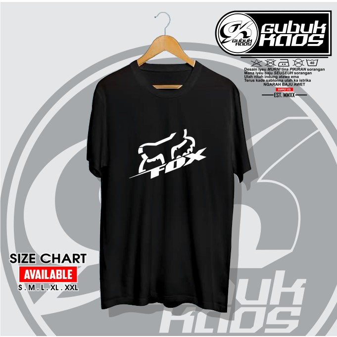 BAJU KAOS DISTRO LOGO FOX 2 - GUBUK.KAOS