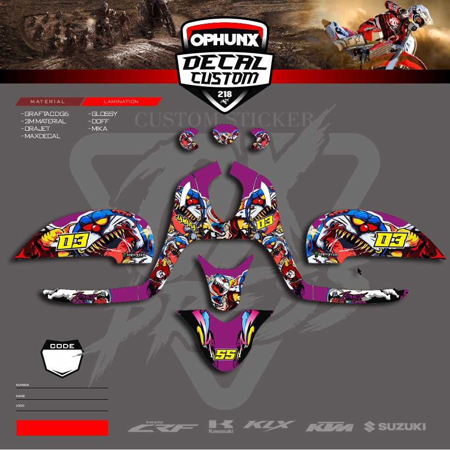 Sticker DECAL SCOOPY Stiker Honda Scoopy New (24)