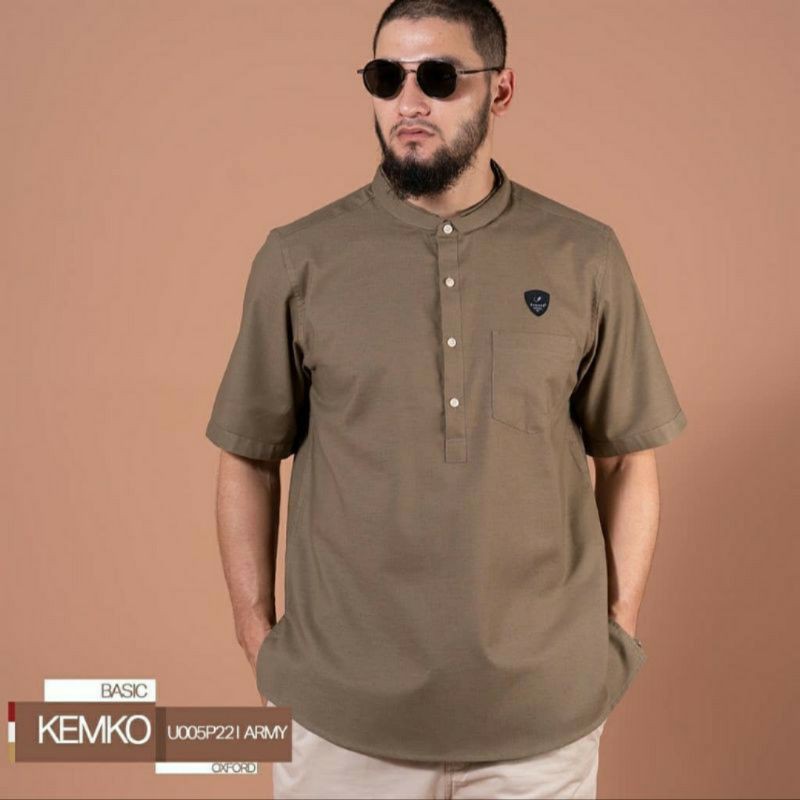 Kemeja Koko / Kemko Basic  Lengan Pendek Samase