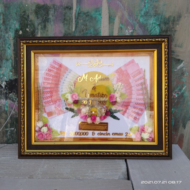 Mahar pernikahan frame 40x50