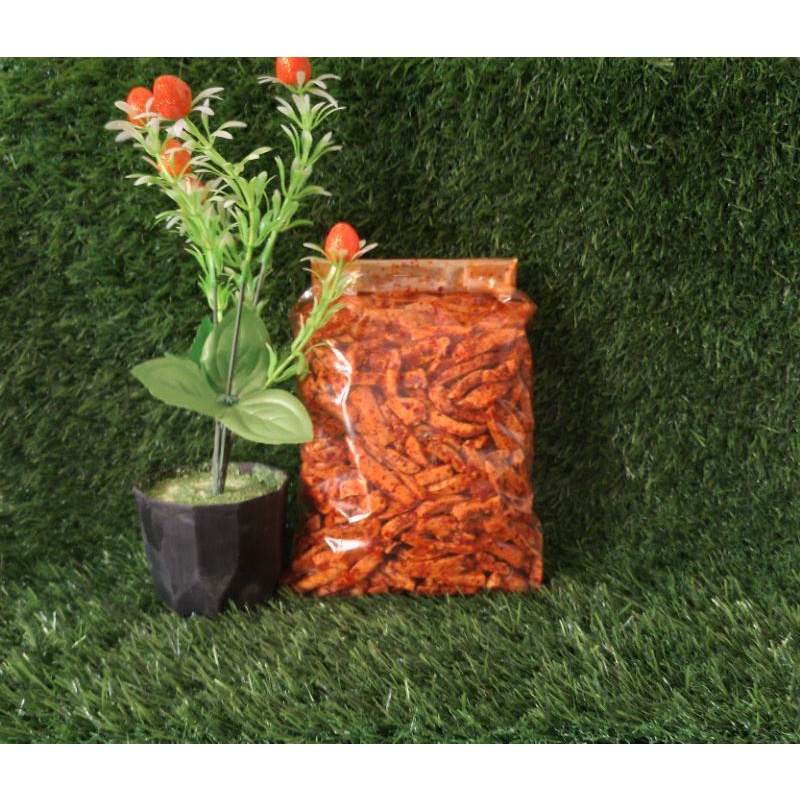 

Basreng pedas daun jeruk isi 500 gram / basreng original daun jeruk