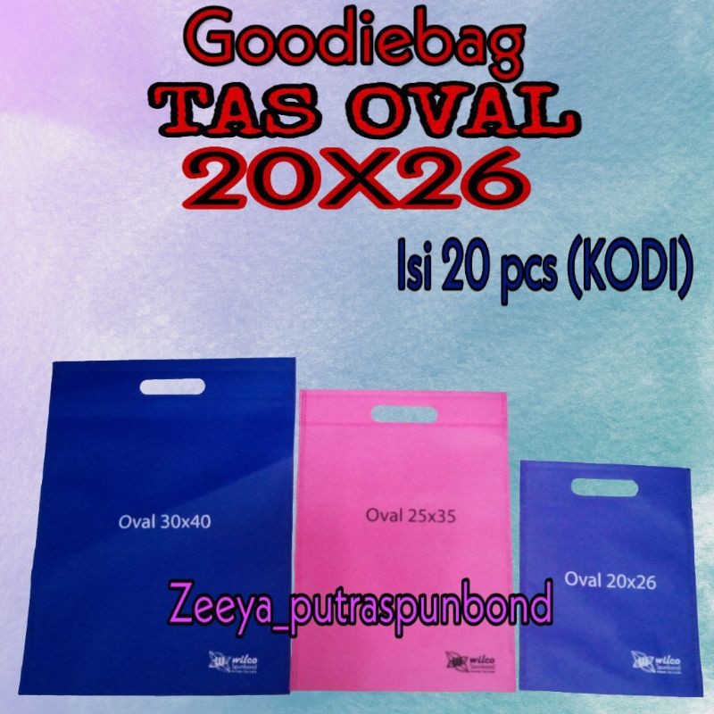 

TAS OVAL/Goodiebag/UK (20X26)/isi 20pcs (kodi)