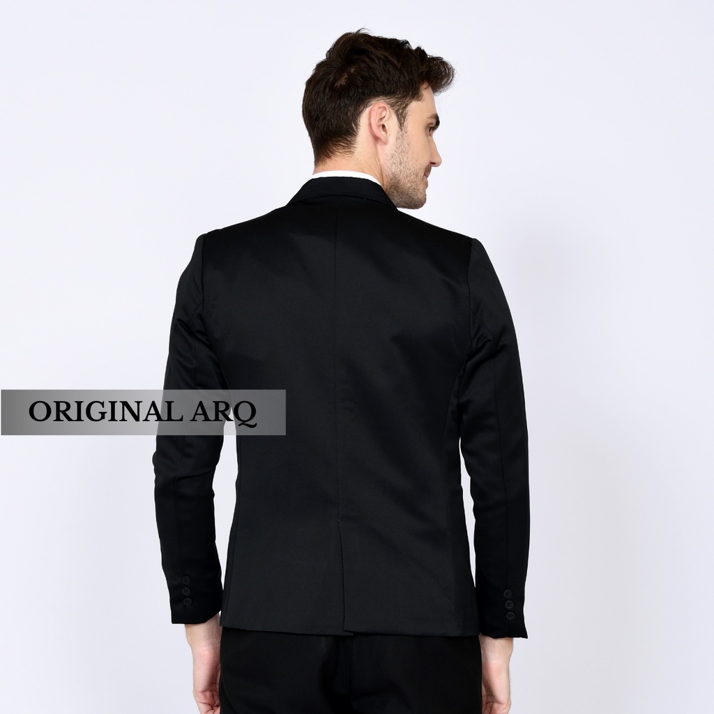 TERBARU ! BLAZER PRIA JAS FORMAL MODERN MODEL SLIMFIT BAHAN TEBAL PREMIUM ORIGINAL ARQ TERBARU