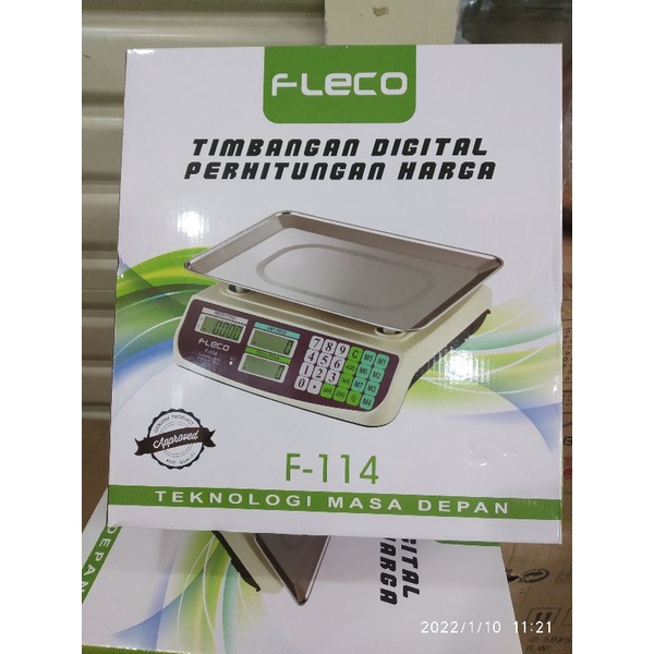 Timbangan digital 40 kg fleco f-114