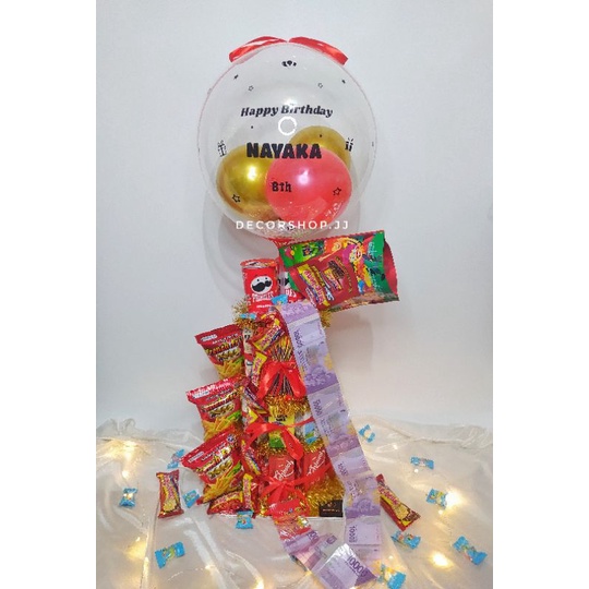 ExtraWrap (CCA) [order h-2] BUKET BALON Snack Tower bucket balon SNACK MURAH/bucket balon