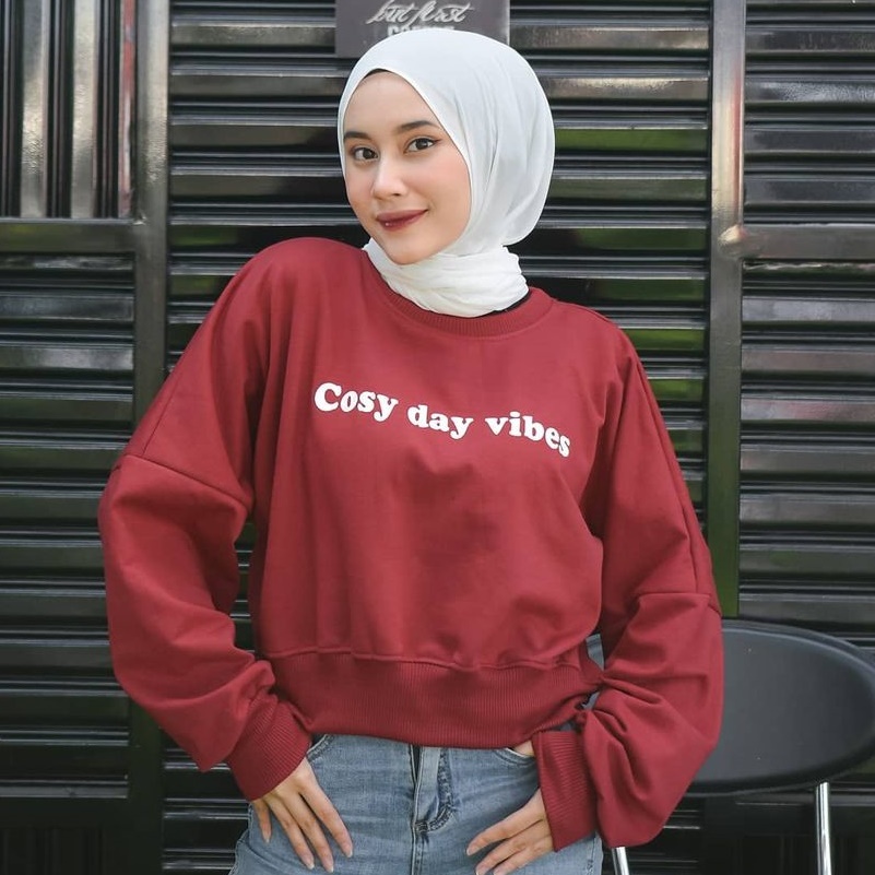 Public - Cosy Day Vibes Sweater Wanita Murah Kekinian